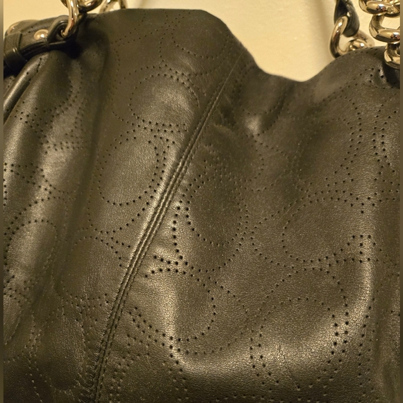 Coach Brooke Black Leather Hobo Style Purse - Picture 2 of 5